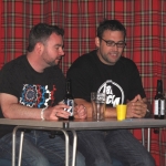 Having a drink at a stag-night